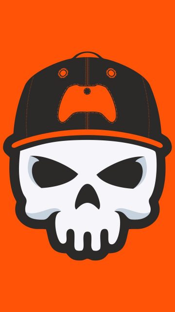 Gamer Skull iPhone Wallpaper