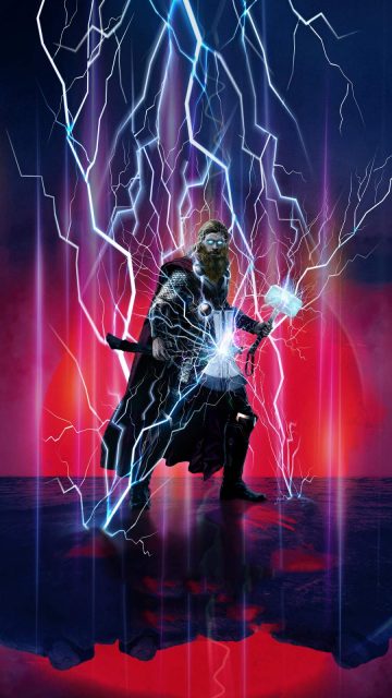 God of Thunder Thor iPhone Wallpaper