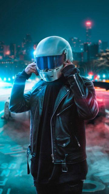 Helmet Guy iPhone Wallpaper