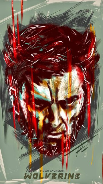 Hugh Jackman Wolverine iPhone Wallpaper