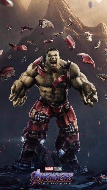 Hulk Destroyes Hulkbuster iPhone Wallpaper