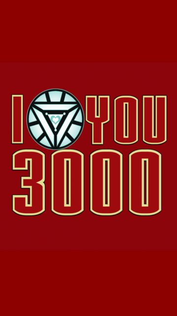 I Love You 3000 Red iPhone Wallpaper