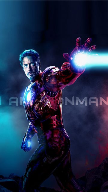 I am Iron Man Tony Stark Art iPhone Wallpaper