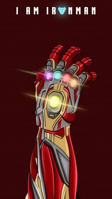 I am Ironman Infinity Stones iPhone Wallpaper
