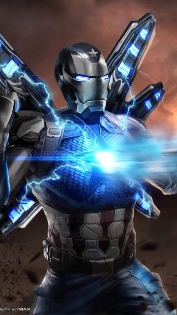 Iron Captain America Suit iPhone Wallpaper