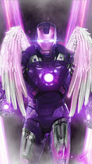 Iron Man Angel iPhone Wallpaper