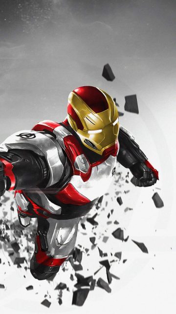 Iron Man Endgame Armor iPhone Wallpaper