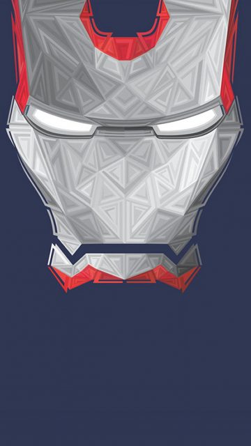 Iron Man Face Art iPhone Wallpaper