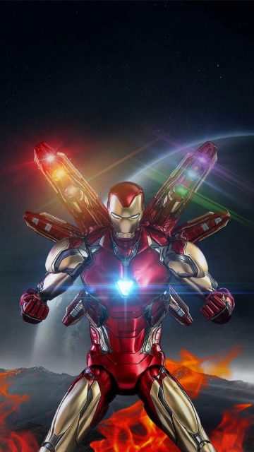 Iron Man Infinity Armor iPhone Wallpaper