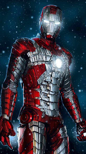 Iron Man Mark 5 Digital Art iPhone Wallpaper
