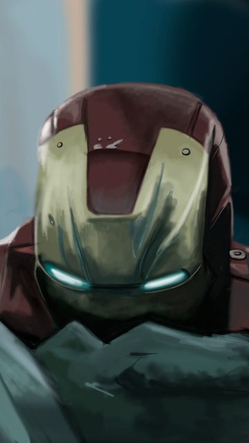 Iron Man New Art iPhone Wallpaper