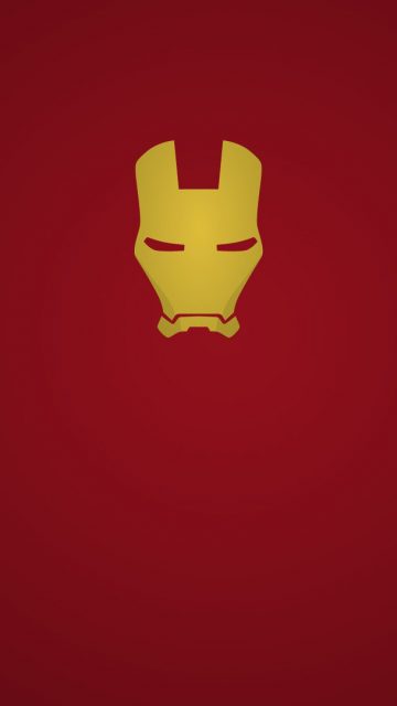 Iron Man Red Minimal iPhone Wallpaper