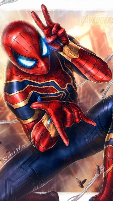 Iron Spider iPhone Wallpaper