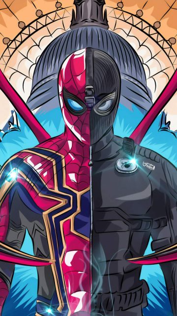 Iron Stealth Spiderman iPhone Wallpaper
