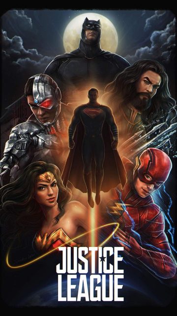 Justice League Poster iPhone Wallpaper