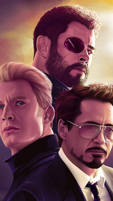 Marvel Top 3 Avengers iPhone Wallpaper