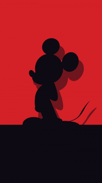 Mickey Mouse Minimal iPhone Wallpaper