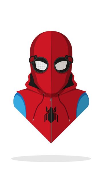 Miles Morales Spiderman Minimal iPhone Wallpaper