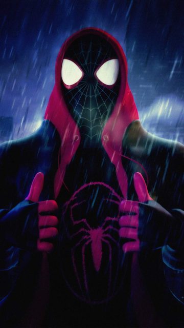 Miles Morales Spiderman iPhone Wallpaper