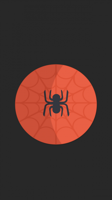 Minimal Spider iPhone Wallpaper