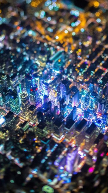 New York Tilt Shift iPhone Wallpaper