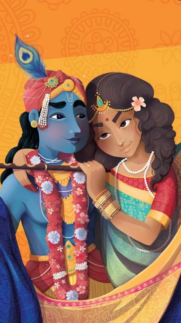 Radha Krishna iPhone Wallpaper