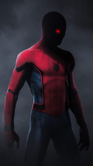 Red Eye Spiderman iPhone Wallpaper