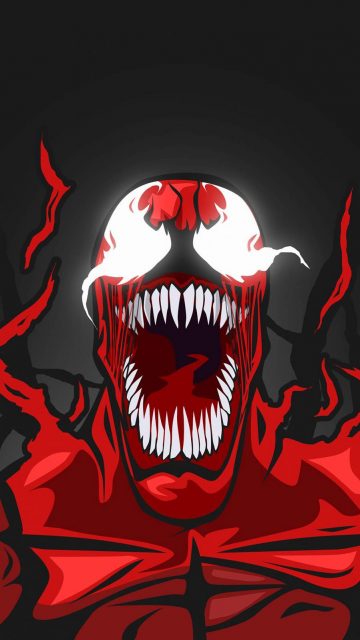 Red Venom iPhone Wallpaper