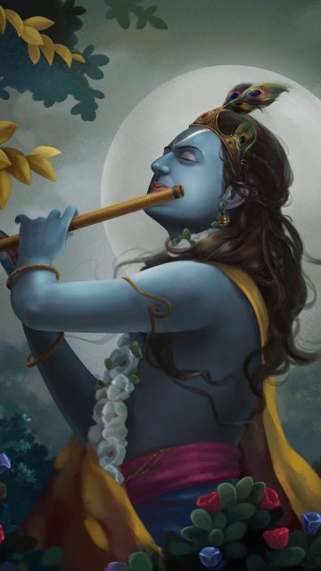 Shree Krishna iPhone Wallpaper