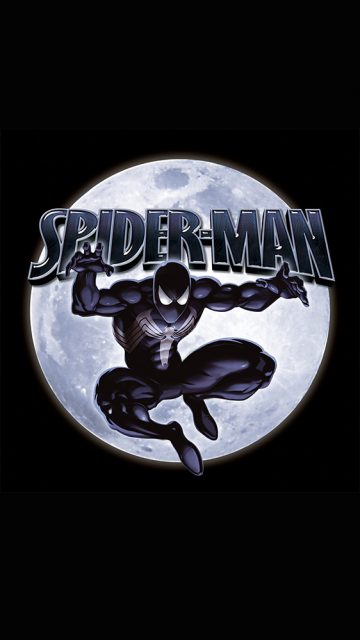 Spider Man Moon iPhone Wallpaper