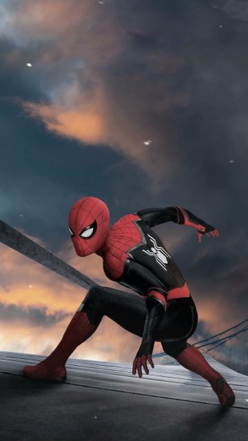 Spiderman Action iPhone Wallpaper
