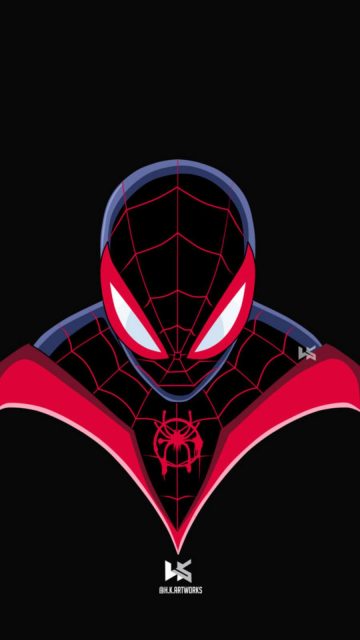 Spiderman Miles Morales Art iPhone Wallpaper