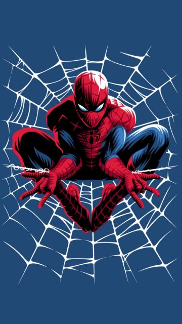 Spiderman Web Art iPhone Wallpaper 1