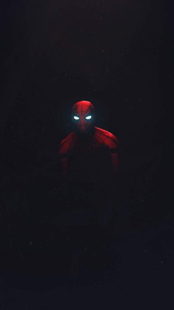 Spiderman in Darkness iPhone Wallpaper