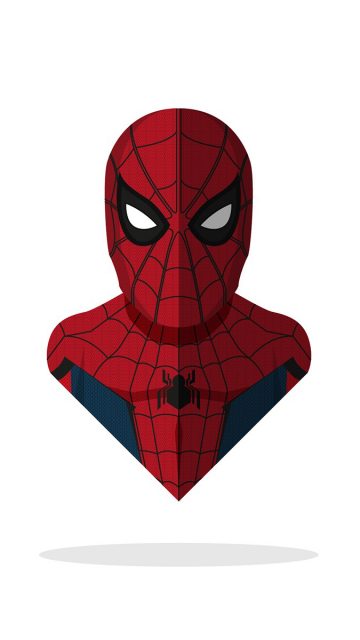 Spidey Minimal Art iPhone Wallpaper