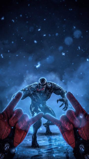 Spidey vs Venom iPhone Wallpaper