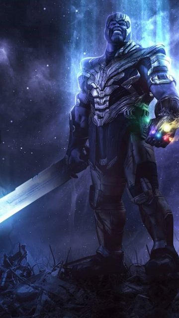 Thanos and Sword iPhone Wallpaper