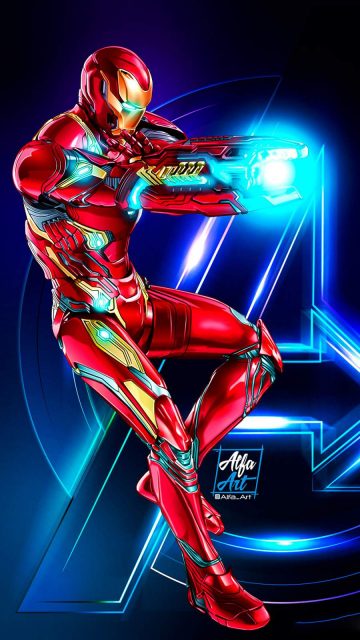 The Iron Man Art iPhone Wallpaper 1