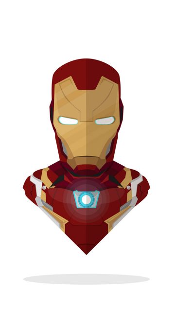 The Iron Man Minimal iPhone Wallpaper