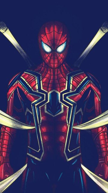 The Iron Spider Octopus iPhone Wallpaper