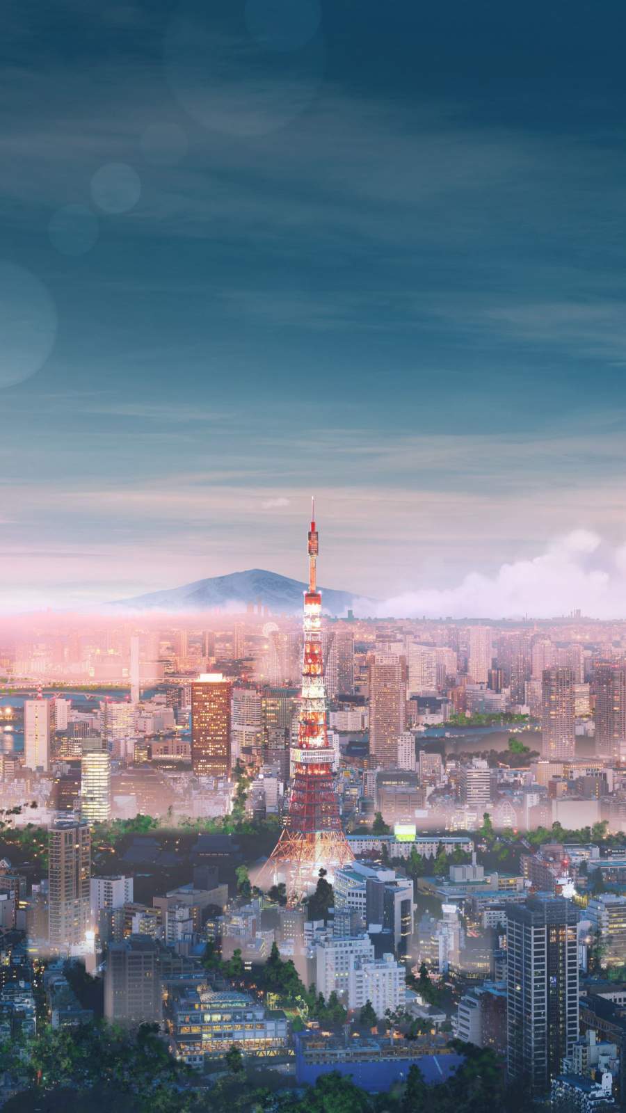 Anime Tokyo City IPhone Wallpaper IPhone Wallpapers Wallpaper Download   MOONAZ