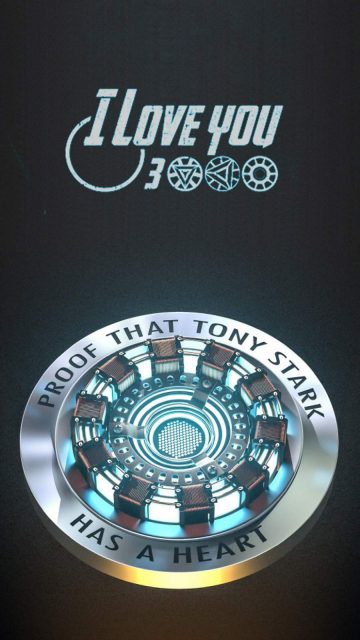 Tony Stark Heart Reactor iPhone Wallpaper