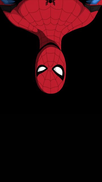 Upside Down Spiderman iPhone Wallpaper