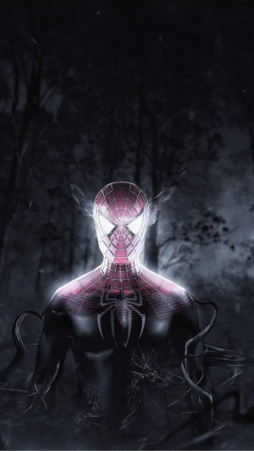 Venom inside Spiderman iPhone Wallpaper