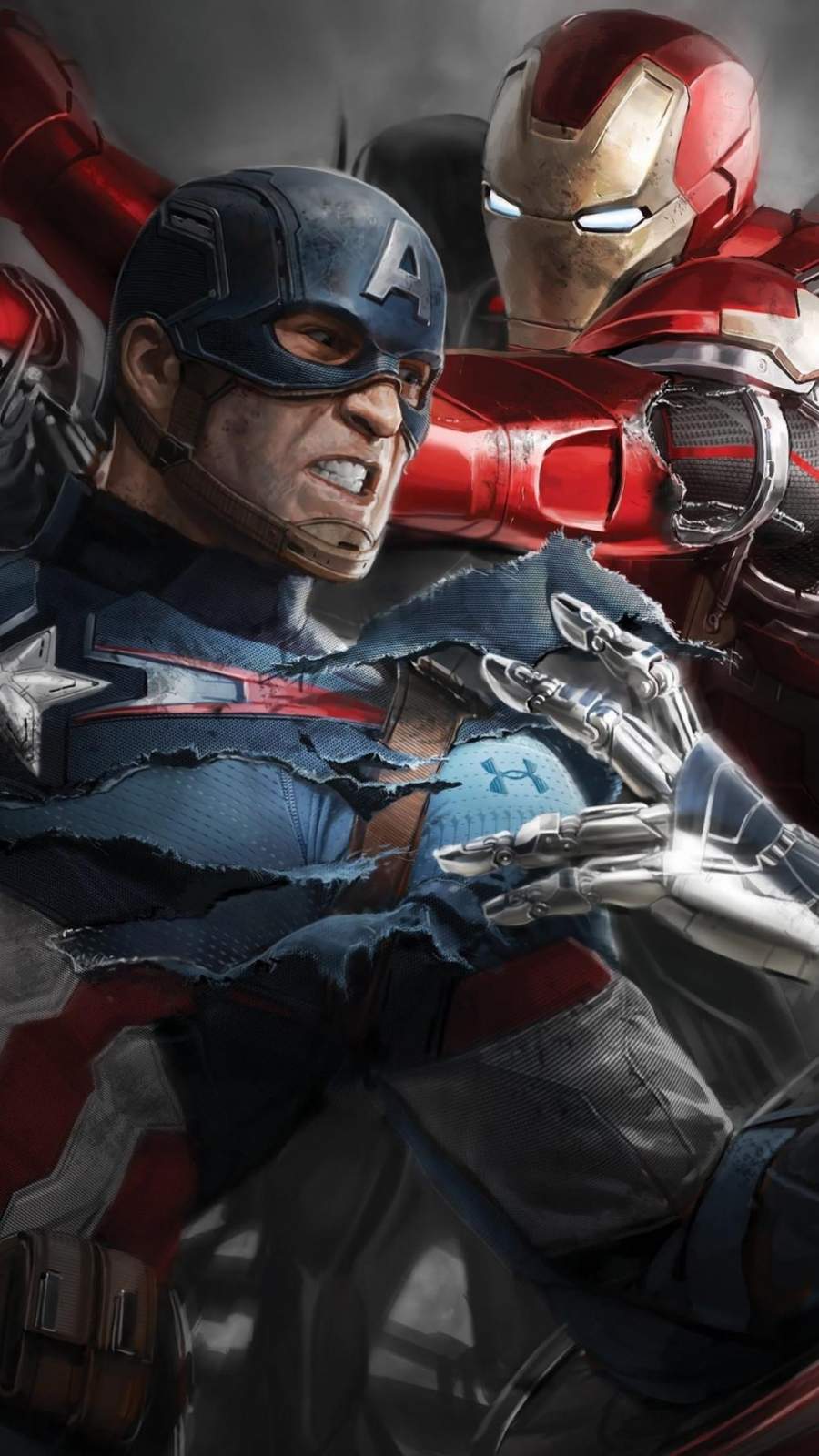 Avengers Captain America And Iron Man Fighting IPhone Wallpaper - IPhone  Wallpapers : iPhone Wallpapers