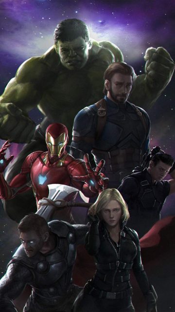 Avengers Team iPhone Wallpaper