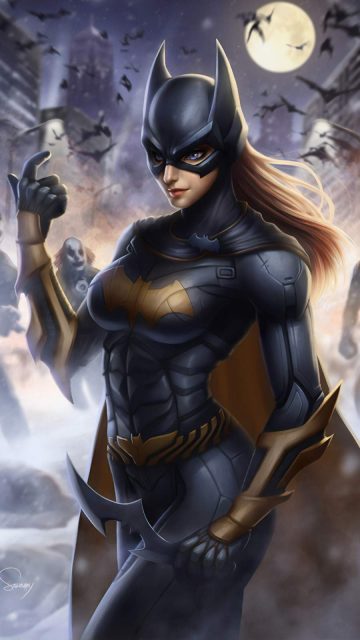 Batgirl Art iPhone Wallpaper