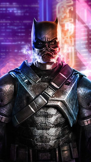 Batman Cyberpunk iPhone Wallpaper