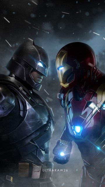 Batman vs Iron Man iPhone Wallpaper