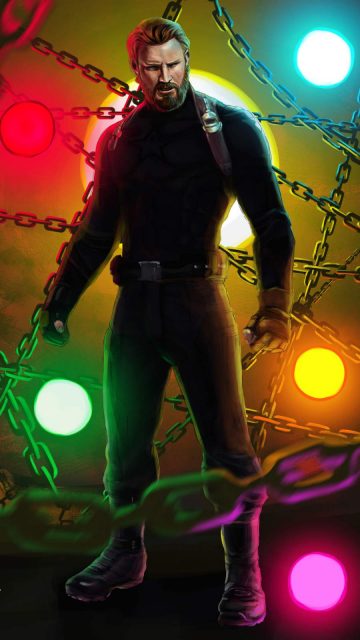 Captain America Art iPhone Wallpaper 1